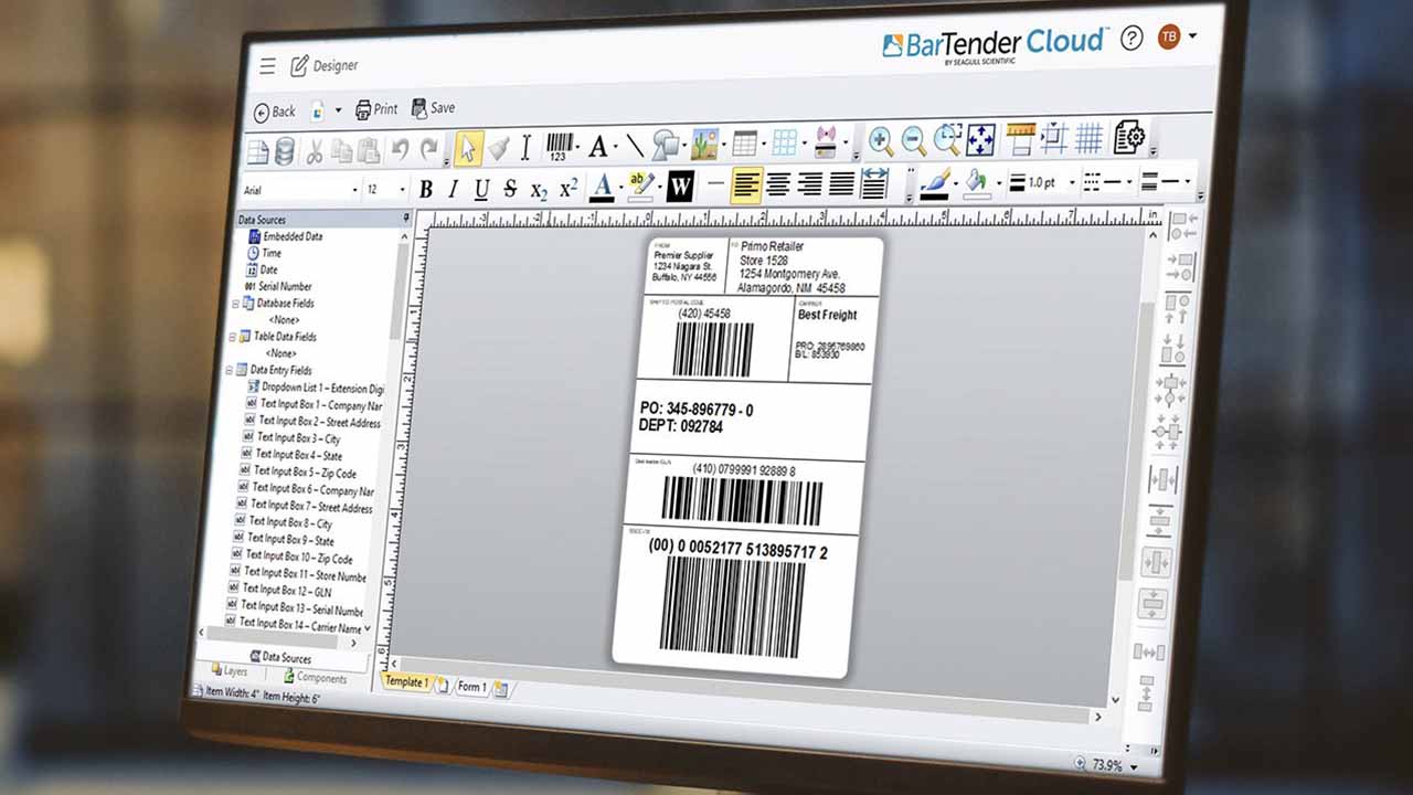 Seagull Scientific launches BarTender Cloud Designer Labels & Labeling